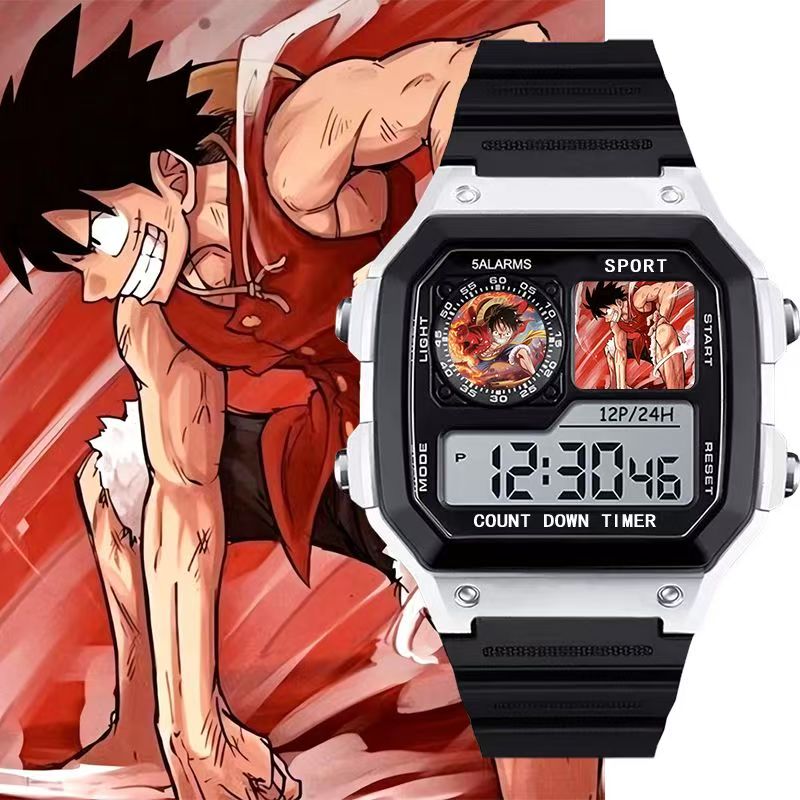 Relógio Esportivo Eletrônico – Luffy