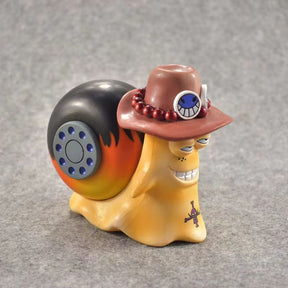 Ace Luffy Den Den Mushi Transponder Snail Figure
