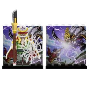 Mini Figura Colecionáveis– Whitebeard Jovem, Kuma e Shanks (Nova Edição)