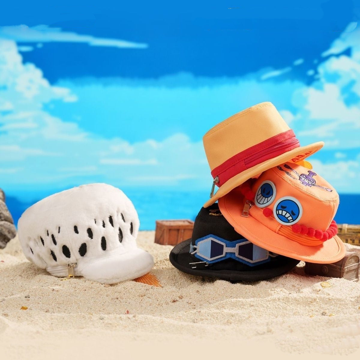 Bolsa Transversal – Ace, Sabo, Luffy e Law