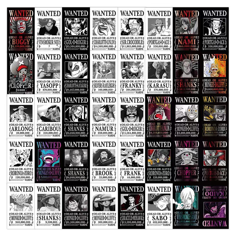 Black&White Bounty Poster,Wanted Poster Stickers