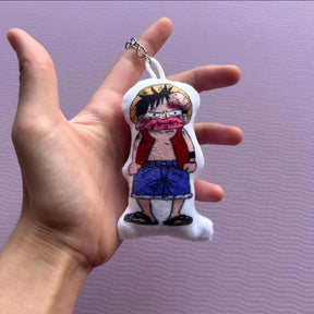 Curly Brows Talking Sanji Pendant Plush Toy Keychain