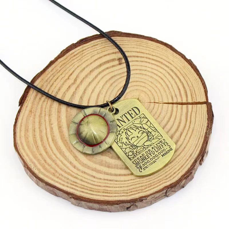 Straw Hat Luffy Dog Tag Keychain,Necklace