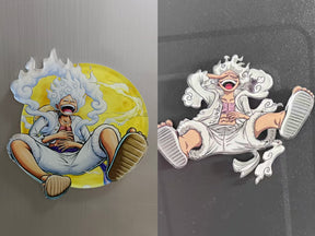 Laughing Nika Luffy Refrigerator Magnet