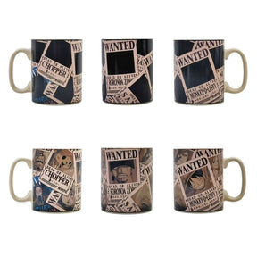 Caneca Mágica Wanted do Bando do Chapéu de Palha – Efeito Termossensível
