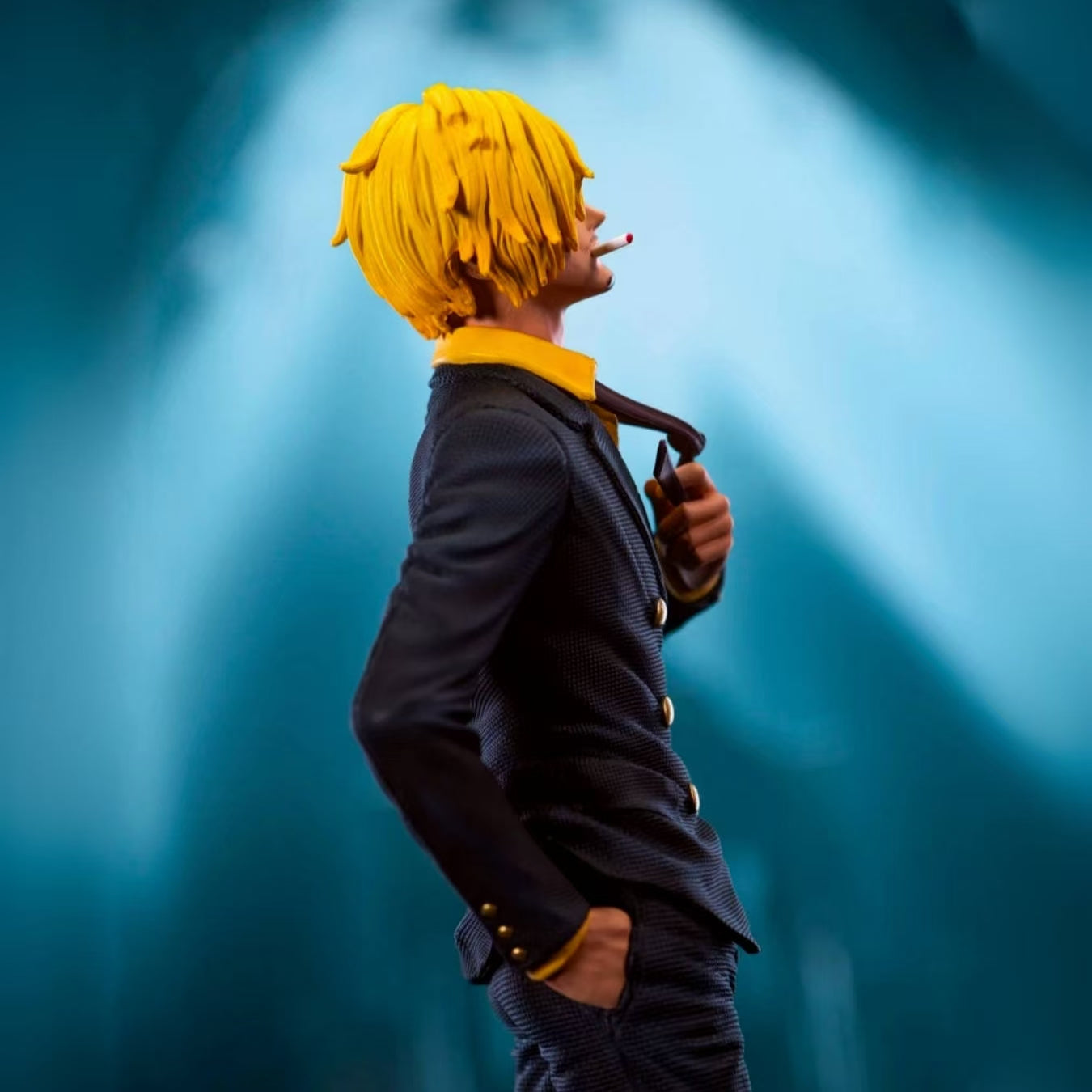 35cm Black Suit Walking Sanji Figure