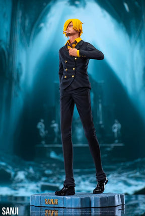 35cm Black Suit Walking Sanji Figure