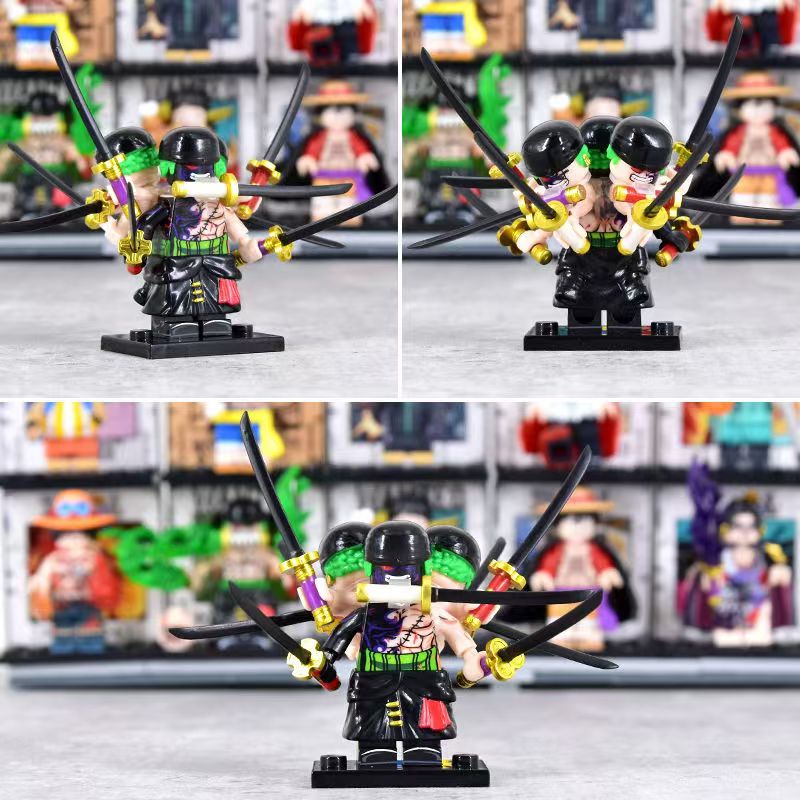 Three Swords Zoro Building Block Mini Figure