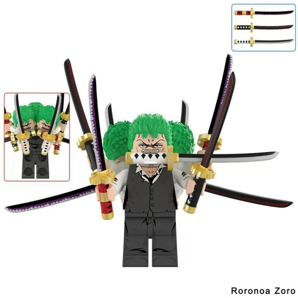 Nine Sword Style Zoro Building Block Mini Figure