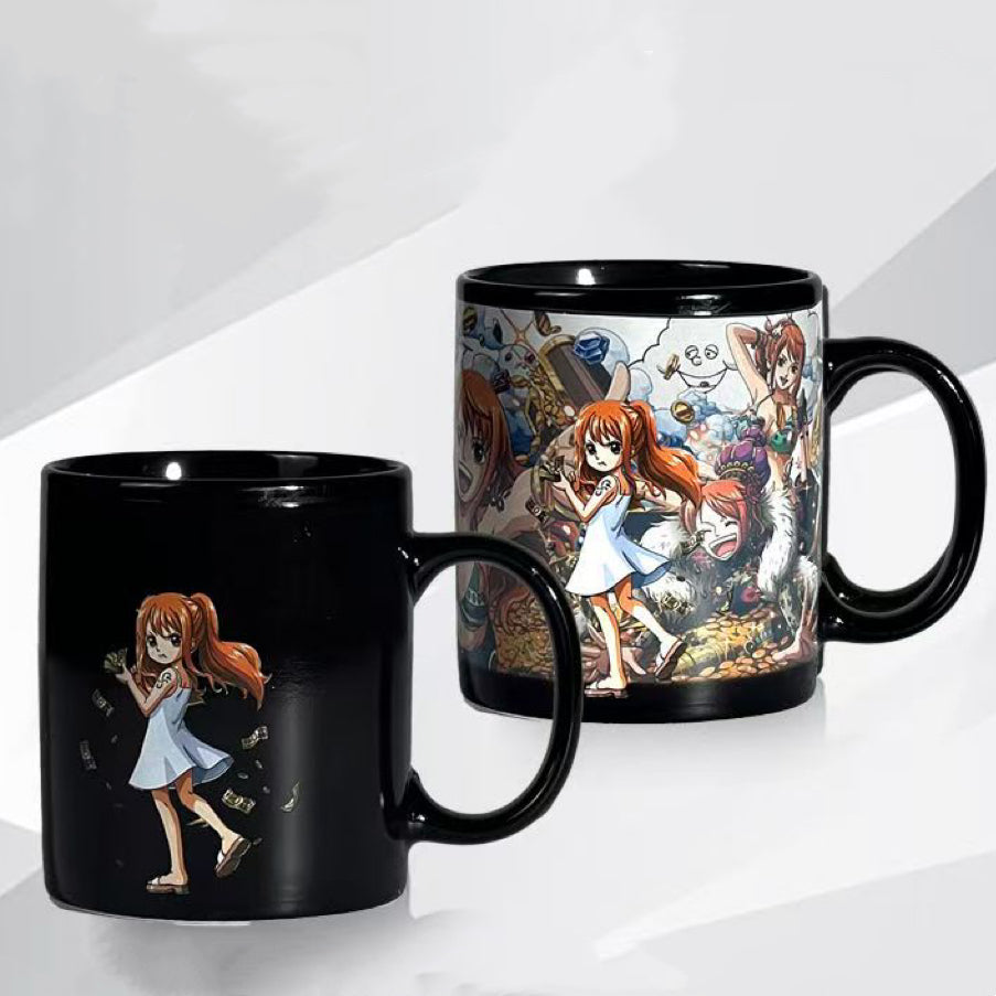 New edition,Straw Hats All 10 Members Color Change Mug