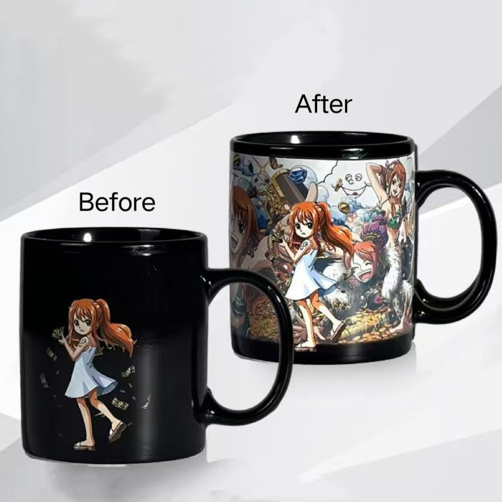 New edition,Straw Hats All 10 Members Color Change Mug