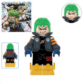 Afro Luffy,Egghead Luffy,Zoro,Nami Building Block Mini Figure