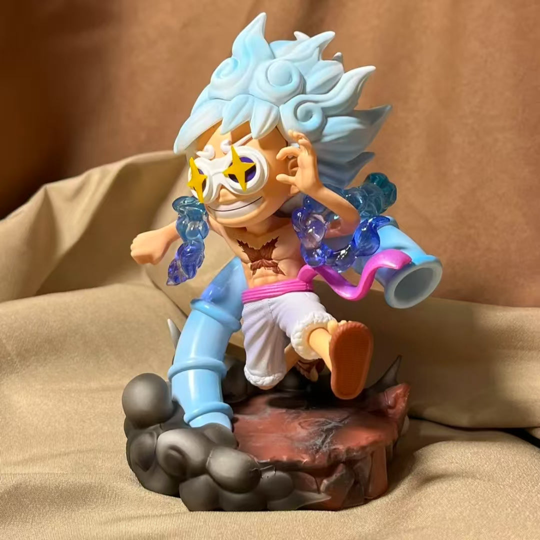 New edition,15cm Gear 5  Sunglasses Nika Luffy Figure