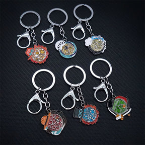 Character Name Keychain Necklace