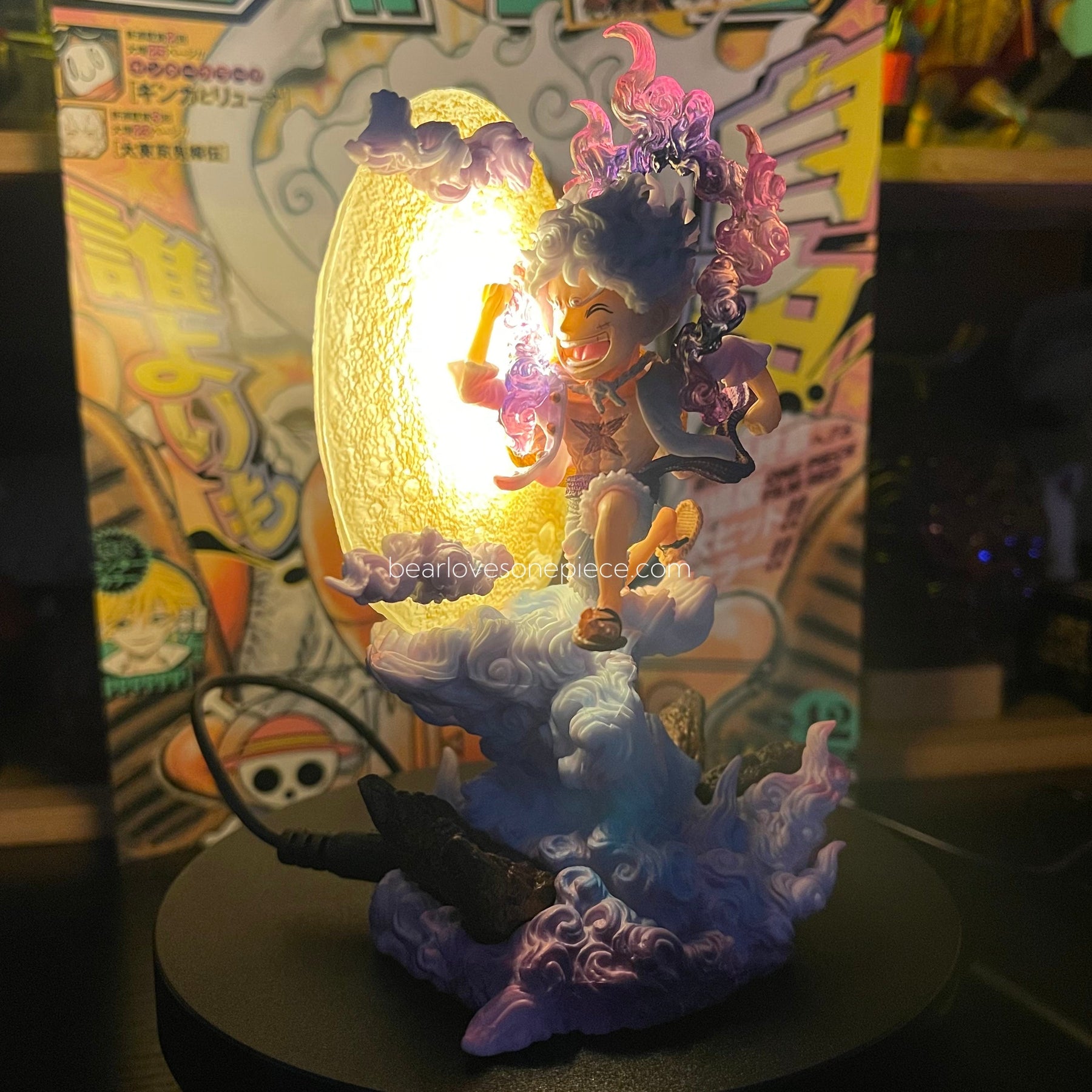 14cm Gear 5 Luffy Running to the Moon Figure Night Light