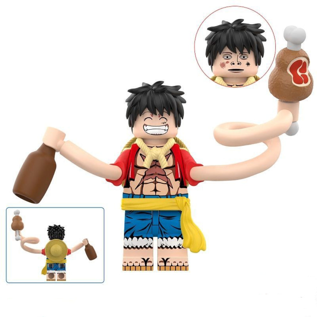Rubber Luffy Building Block Mini Figure