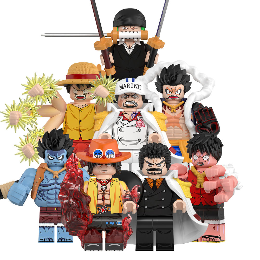 Nova Edição – Mini Figuras Colecionáveis do Nightmare Luffy e do Almirante de Frota Akainu