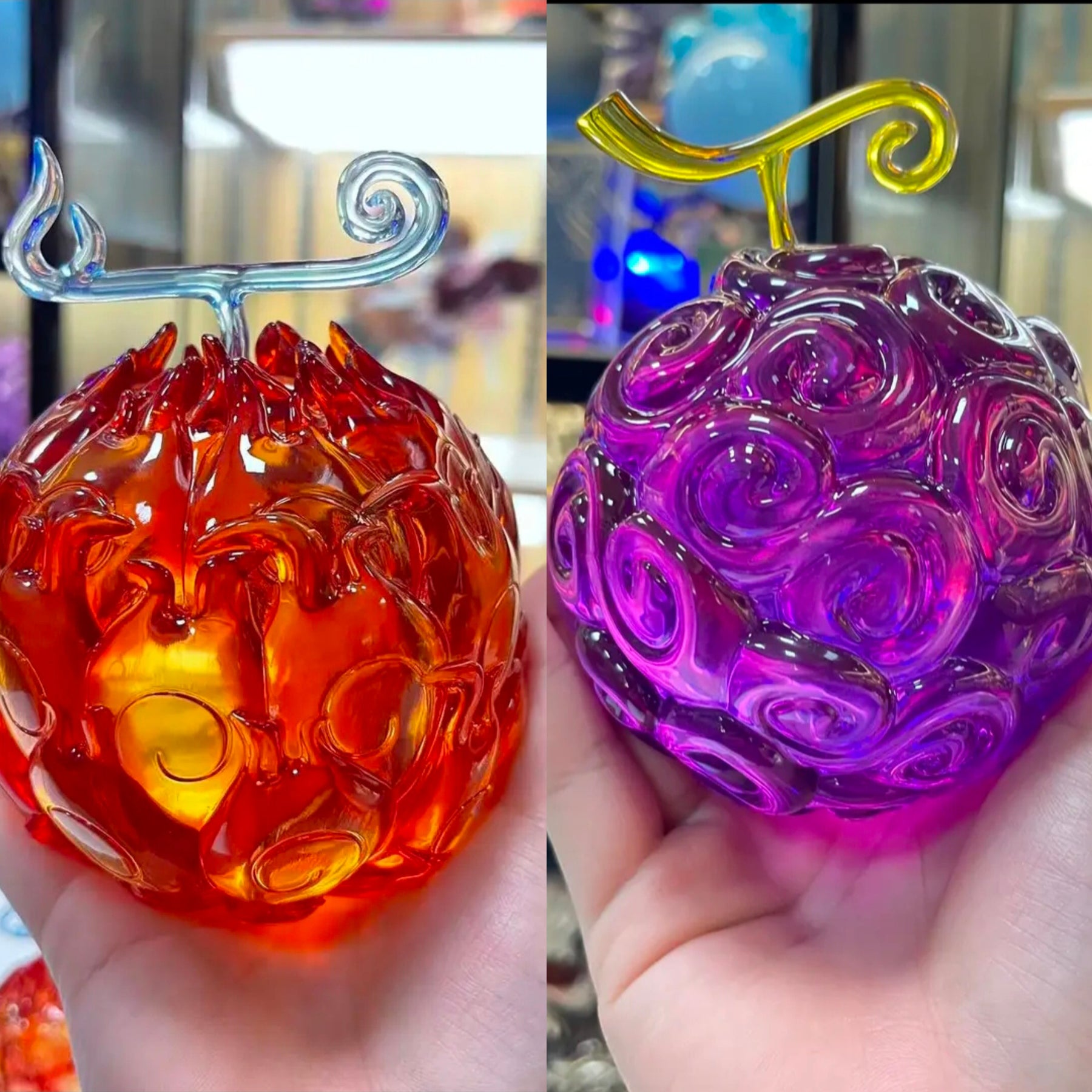 Limited edition,Pure Resin Clear Devil Fruit Figure