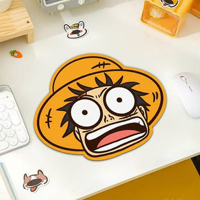 Mousepad fofo com emoji do Luffy