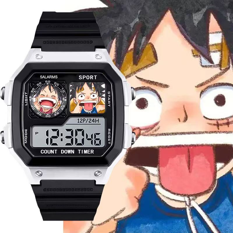 Relógio Esportivo Eletrônico – Luffy