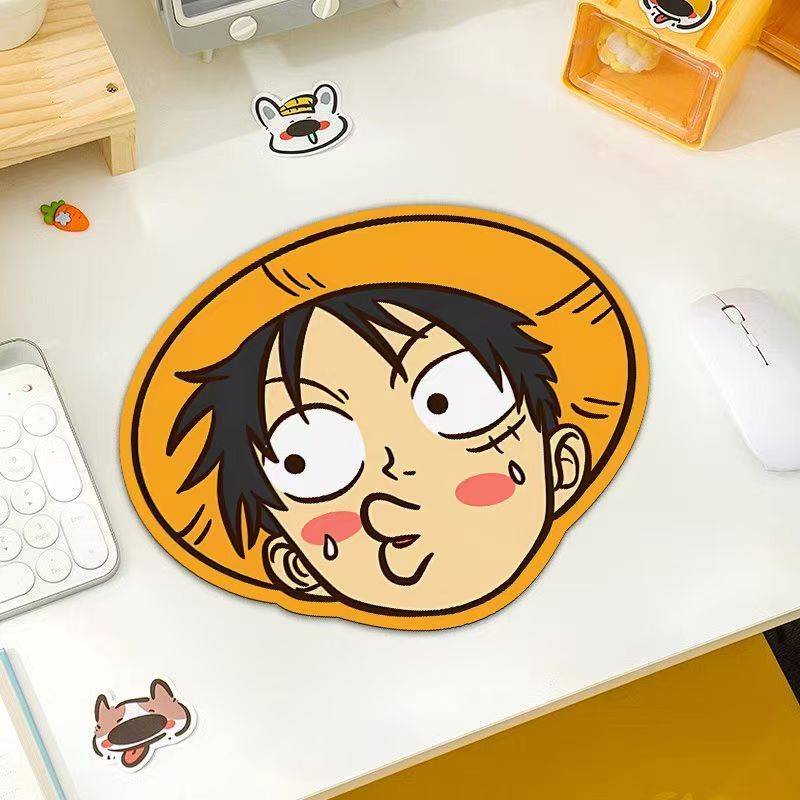 Mousepad fofo com emoji do Luffy