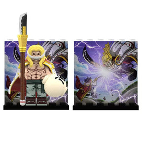 Mini Figura Colecionáveis– Whitebeard Jovem, Kuma e Shanks (Nova Edição)