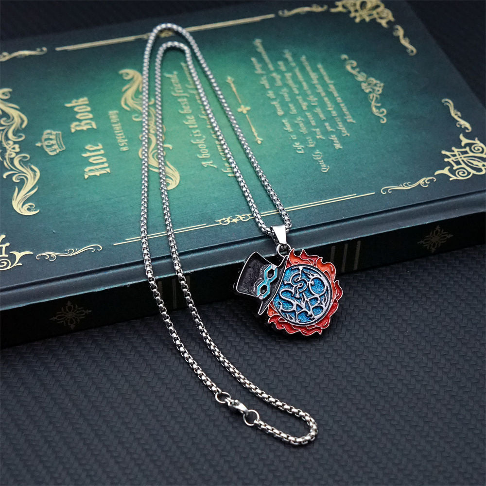 Character Name Keychain Necklace