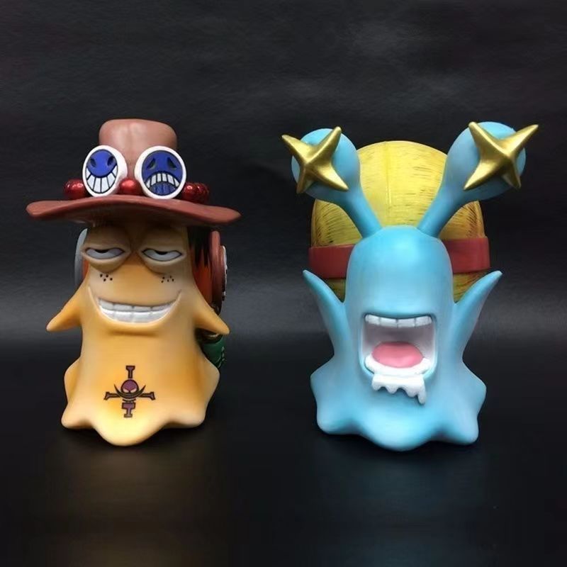 Ace Luffy Den Den Mushi Transponder Snail Figure