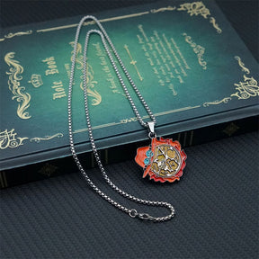 Character Name Keychain Necklace