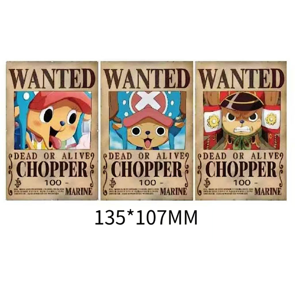 Wanted Poster 3D Motion sticker, 3 varieties Of morphologic