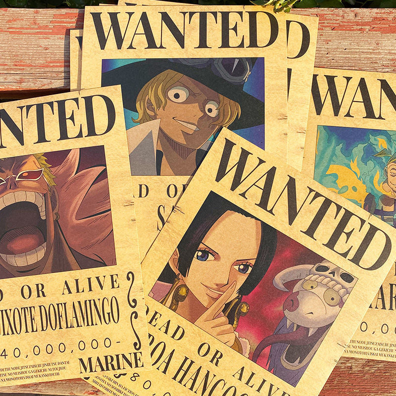 Brand New Kraft paper Wanted Poster,Bounty Poster