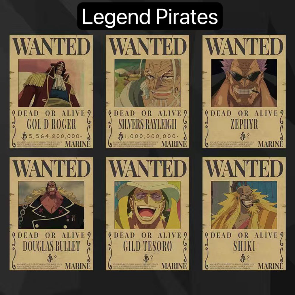 Brand New Kraft paper Wanted Poster,Bounty Poster