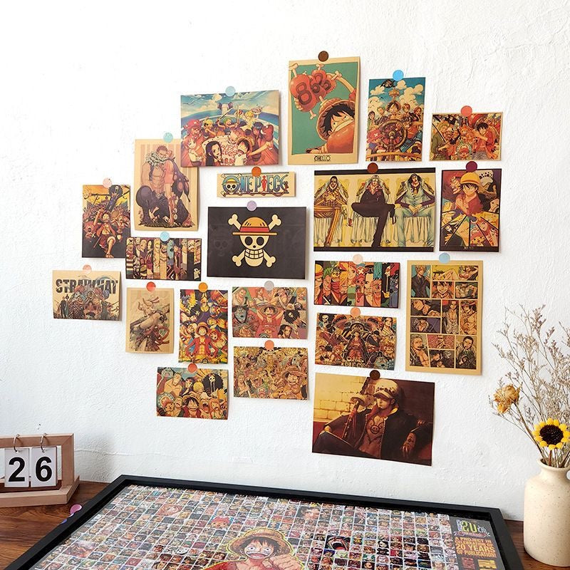 Vintage Kraft Paper Poster Decorative Painting(21 pics)