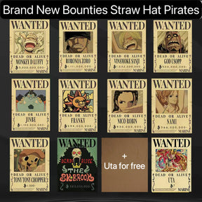 Brand New Kraft paper Wanted Poster,Bounty Poster