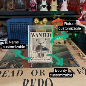 Custom Bounty Poster Wanted Poster Stand