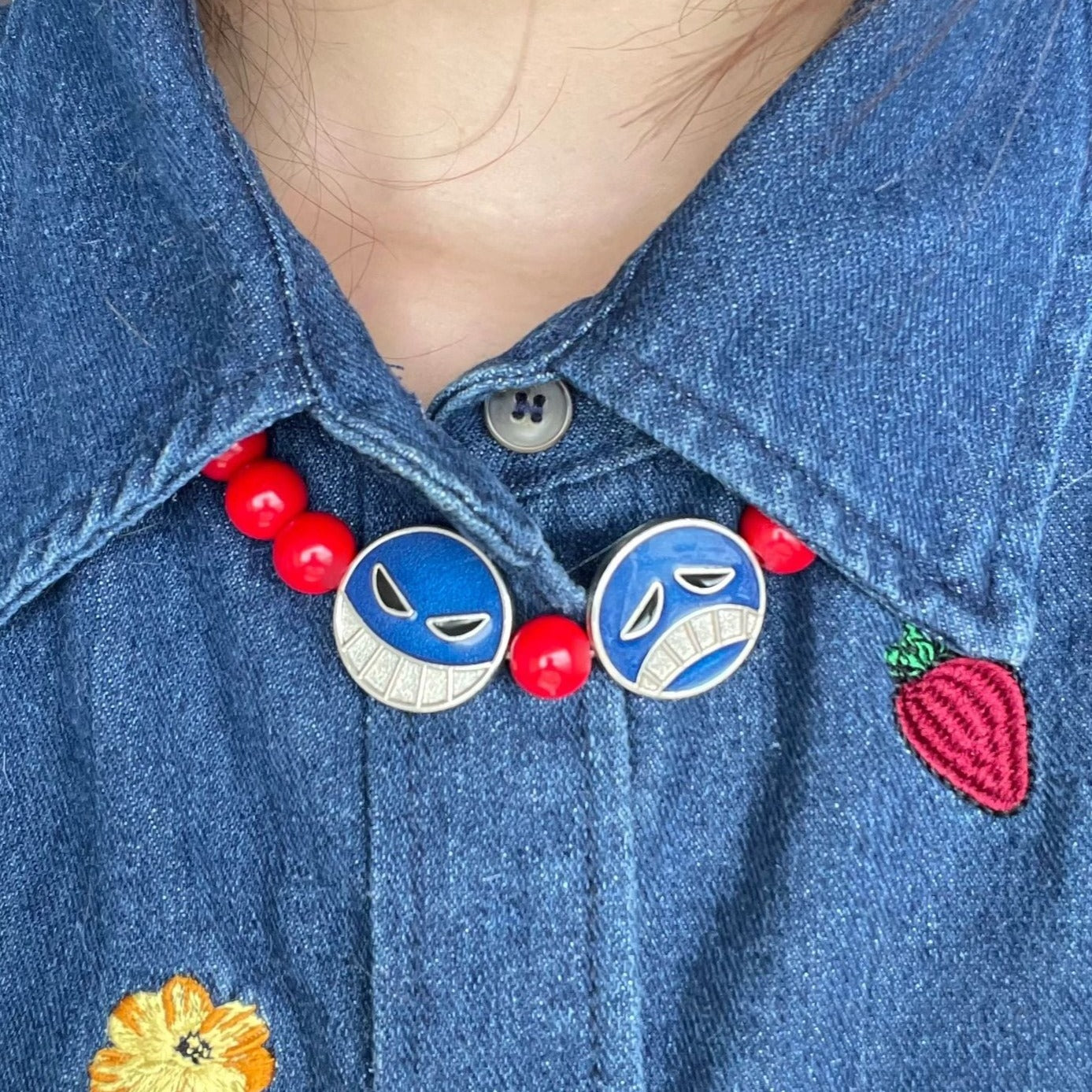 Glass beads Ace Bracelet/Necklace