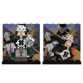 Mini Figura Colecionáveis– Whitebeard Jovem, Kuma e Shanks (Nova Edição)