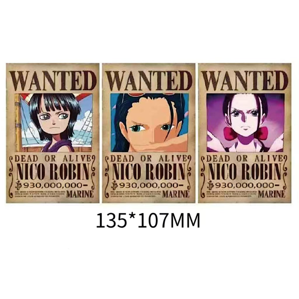 Wanted Poster 3D Motion sticker, 3 varieties Of morphologic