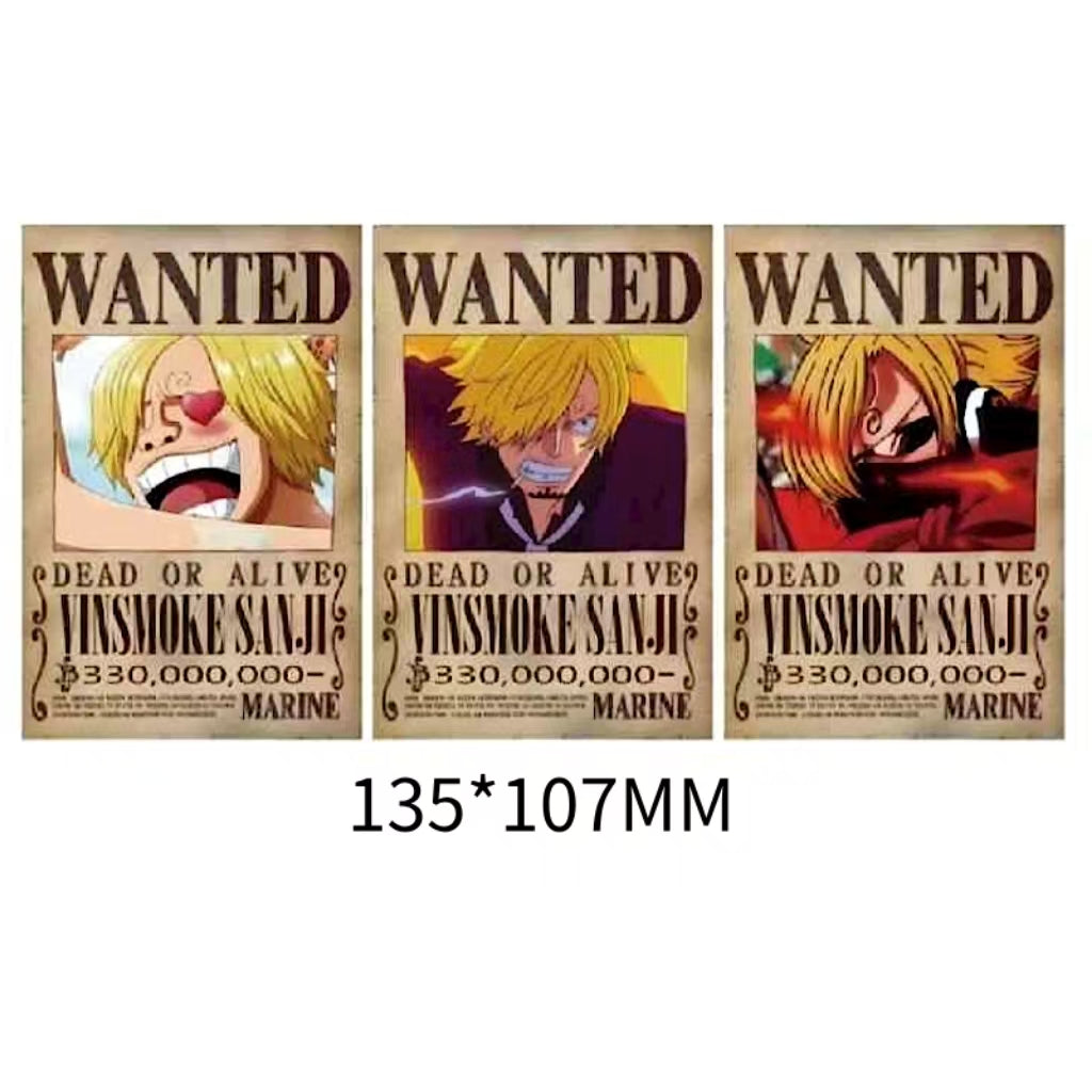 Wanted Poster 3D Motion sticker, 3 varieties Of morphologic