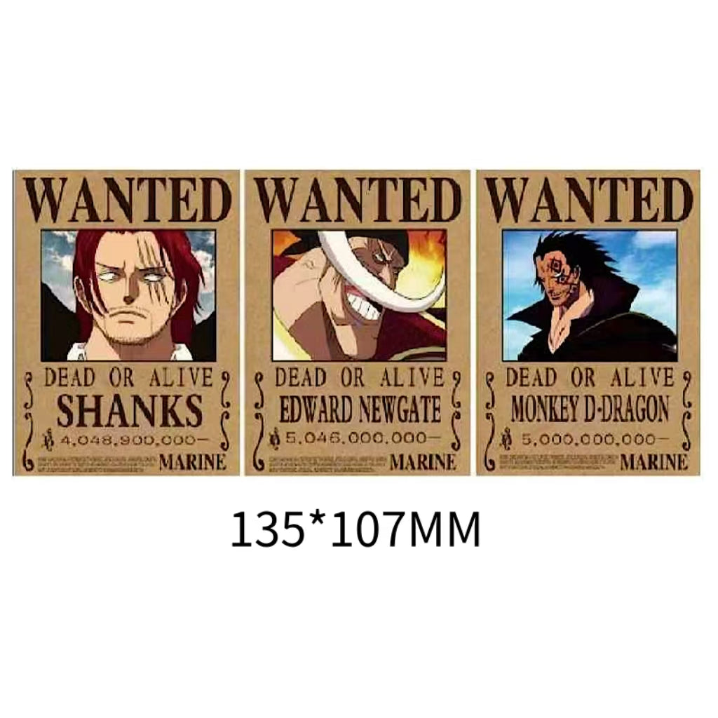 Wanted Poster 3D Motion sticker, 3 varieties Of morphologic