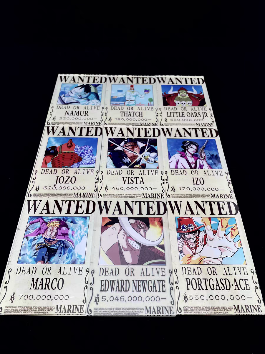 Wanted Poster,Bounty Poster Acrylic Stand
