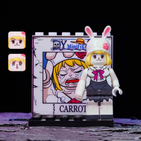 OP Characters Building Block Mini Figure with Background