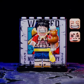 OP Characters Building Block Mini Figure with Background