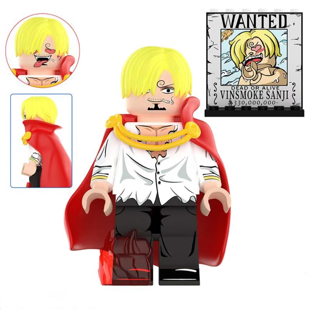 OP Characters Mini Figure Building Block with Background